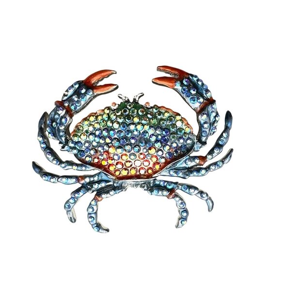 Kirks Folly Womens Crystal Magnetic Enhancer Pendant Sea Crab - Picture 1 of 3
